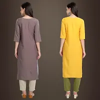 Fancy Crepe Kurtis for Women Pack Of 2-thumb1