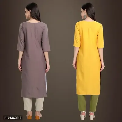 Fancy Crepe Kurtis for Women Pack Of 2-thumb2