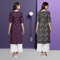 Fancy Crepe Kurtas For Women Pack Of 2-thumb1