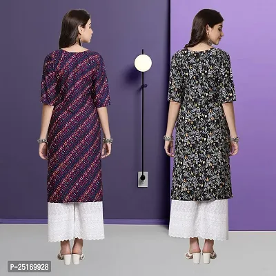 Fancy Crepe Kurtas For Women Pack Of 2-thumb2