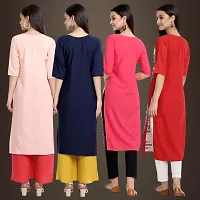 Fancy Crepe Kurtis for Women Pack Of 4-thumb1