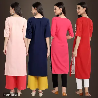 Fancy Crepe Kurtis for Women Pack Of 4-thumb2