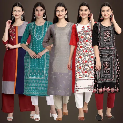 Stylish Fancy Kurtis Pack Of 5