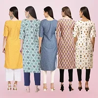 Women Stylish Crepe Printed Straight Kurta-thumb1