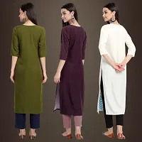 Fancy Crepe Kurtis for Women Pack Of 3-thumb1