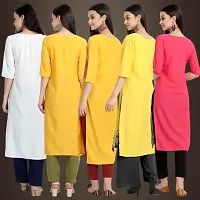 Fancy Crepe Kurtis For Women Pack Of 5-thumb1