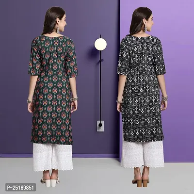 Fancy Crepe Kurtas For Women Pack Of 2-thumb2