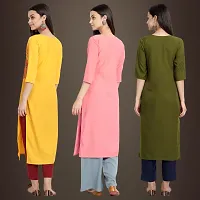 Fancy Crepe Kurtis for Women Pack Of 3-thumb1