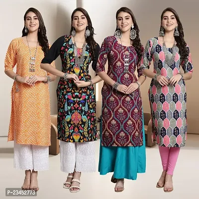 Fancy Crepe Kurtis for Women Pack Of 4-thumb0