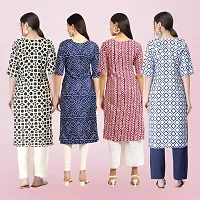 Women Stylish Crepe Printed Straight Kurta-thumb1