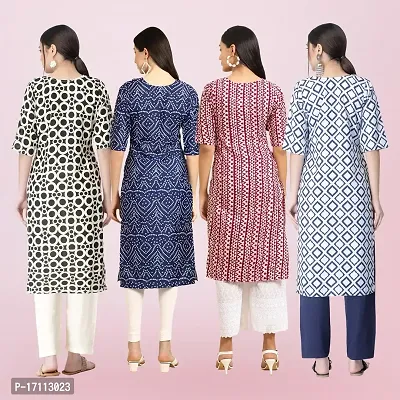 Women Stylish Crepe Printed Straight Kurta-thumb2