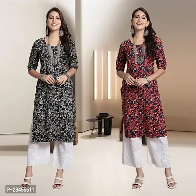 Fancy Rayon Kurtis For Women Pack Of 2