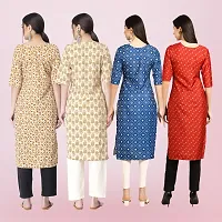 Women Stylish Crepe Printed Straight Kurta-thumb1