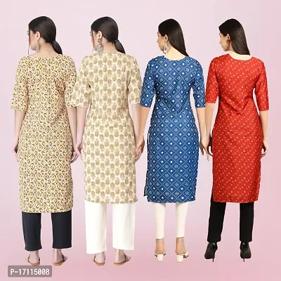 Women Stylish Crepe Printed Straight Kurta-thumb2