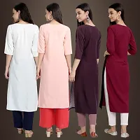 Fancy Crepe Kurtis for Women Pack Of 4-thumb1