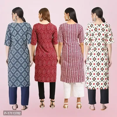 Women Stylish Crepe Printed Straight Kurta-thumb2