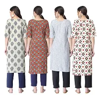 New Crepe Combo Printed Kurtis For Women Pack Of 4-thumb1