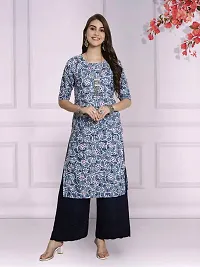 Attractive Multicoloured Printed Crepe Kurta Combo Of 2-thumb1