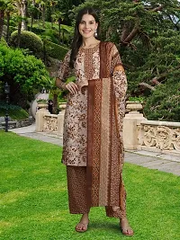 Fancy Cotton Blend Kurta Bottom And Dupatta Set For Women-thumb1