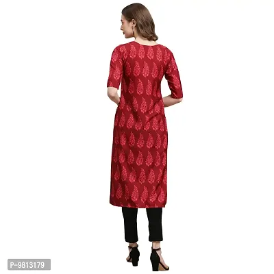 Women Crepe Digital Printed Straight Kurti  Pack of 6-thumb2