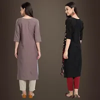 Fancy Crepe Kurtis for Women Pack Of 2-thumb1