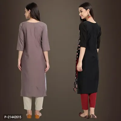 Fancy Crepe Kurtis for Women Pack Of 2-thumb2