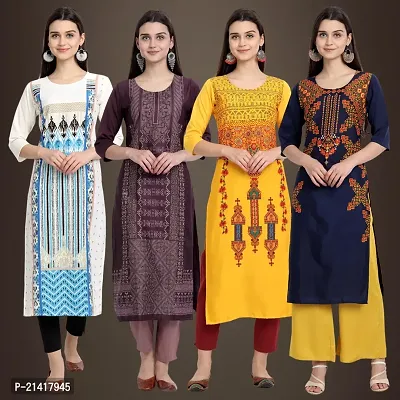 Fancy Crepe Kurtis for Women Pack Of 4