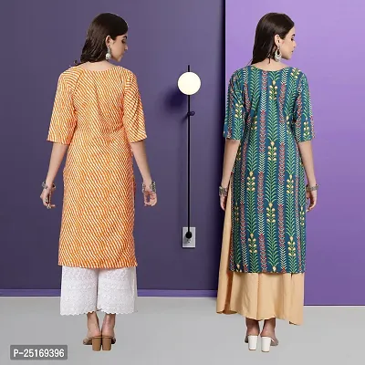 Fancy Crepe Kurtas For Women Pack Of 2-thumb2