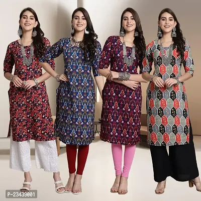 Fancy Crepe Kurtis for Women Pack Of 4-thumb0