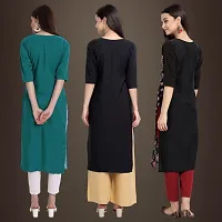 Fancy Crepe Kurtis for Women Pack Of 3-thumb1