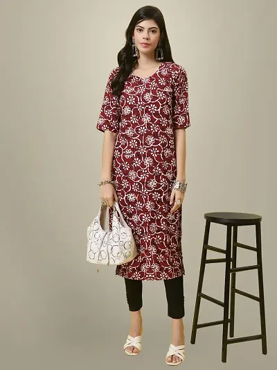 Fancy Crepe Printed Kurti