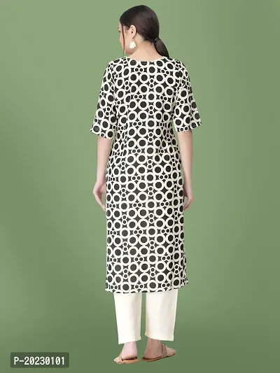 Stylish Crepe Printed Kurti For Women-thumb3