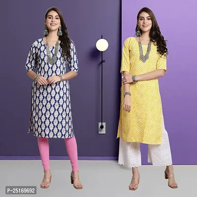 Fancy Crepe Kurtas For Women Pack Of 2