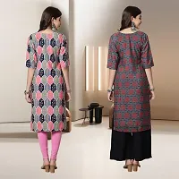 Fancy Rayon Kurtis For Women Pack Of 2-thumb1