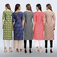 Women Stylish Crepe Printed Staright Kurta-thumb1