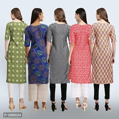 Women Stylish Crepe Printed Staright Kurta-thumb2