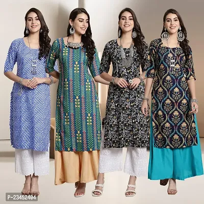 Fancy Crepe Kurtis for Women Pack Of 4