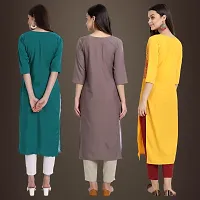 Fancy Crepe Kurtis for Women Pack Of 3-thumb1