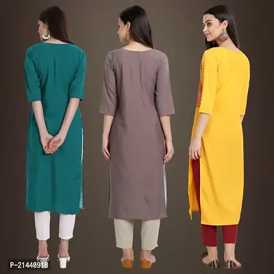 Fancy Crepe Kurtis for Women Pack Of 3-thumb2