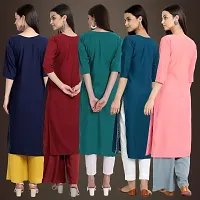 Fancy Crepe Kurtis For Women Pack Of 5-thumb1