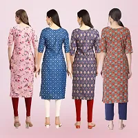 Women Stylish Crepe Printed Straight Kurta-thumb1