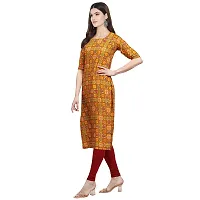 Women Crepe Digital Printed Straight Kurti  Pack of 3-thumb1