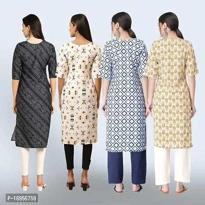 Women Stylish Crepe Straight Kurta-thumb2