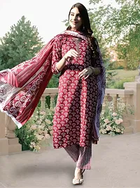 Fancy Cotton Blend Kurta Bottom And Dupatta Set For Women-thumb2