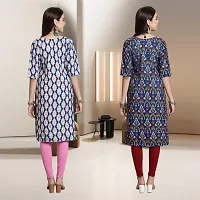 Fancy Rayon Kurtis For Women Pack Of 2-thumb1