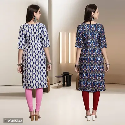 Fancy Rayon Kurtis For Women Pack Of 2-thumb2