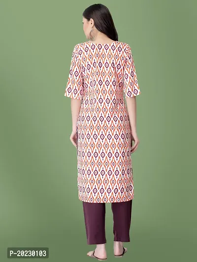 Stylish Crepe Printed Kurti For Women-thumb3