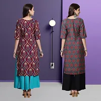 Fancy Crepe Kurtas For Women Pack Of 2-thumb1