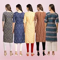 Women Stylish Crepe Printed Straight Kurta-thumb1