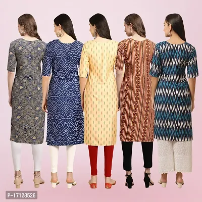 Women Stylish Crepe Printed Straight Kurta-thumb2